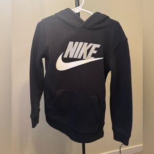 Nike Kids Black Hooded Sweatshirt